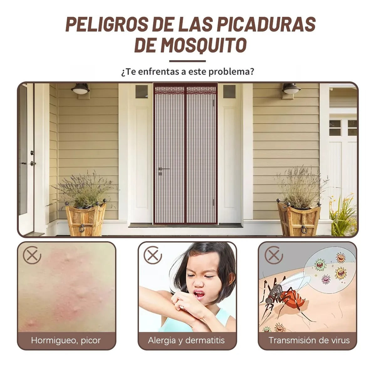 2x1 Cortina Magnética Antimosquitos