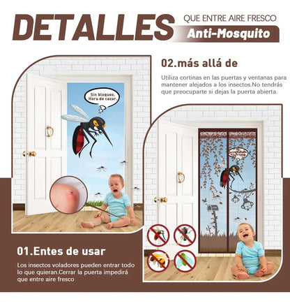 2x1 Cortina Magnética Antimosquitos